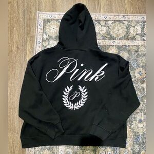 PINK Victoria's Secret womens hoodie Jacket - Black and White XXL